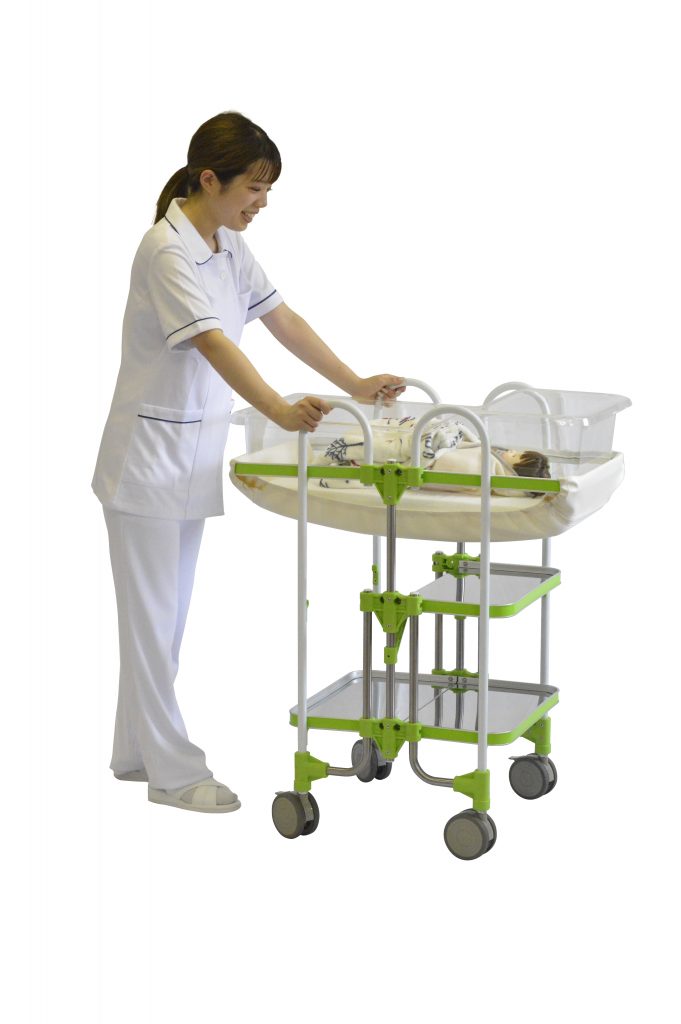 新生児ベッド 公式 トクヤマ 折りたたみ式ワゴン 新生児ベッド
